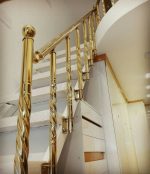 نرده استیل پایه پیچ دار